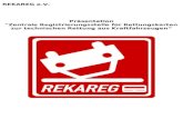 REKAREG e.V. Präsentation "Zentrale Registrierungsstelle für Rettungskarten zur technischen Rettung aus Kraftfahrzeugen.