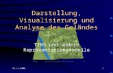 27.11.20001 Darstellung, Visualisierung und Analyse des Geländes TINS und andere Repräsentationsmodelle.