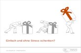 Einfach und ohne Stress schenken?  – info@designtip.de.