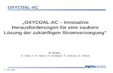 OXYCOAL-AC 2. Mai 2006 OXYCOAL-AC – Innovative Herausforderungen für eine saubere Lösung der zukünftigen Stromversorgung" R. Kneer, D. Abel, H. R. Maier,