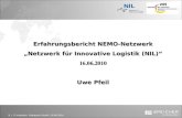 1 | IT Inkubator Ostbayern GmbH | 16.06.2010 Erfahrungsbericht NEMO-Netzwerk Netzwerk für Innovative Logistik (NIL) 16.06.2010 Uwe Pfeil.