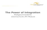 The Power of Integration Maßgeschneiderte (Dünnschicht-)PV Module