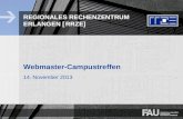 REGIONALES RECHENZENTRUM ERLANGEN [RRZE] Webmaster-Campustreffen 14. November 2013.
