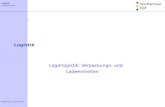 Logistik B. Bärnreuther 1 Verpackungs -und Ladeeinheiten: 1 Einführung Beschaffungslogistik Lagerlogistik Produktionslogistik Distributionslogistik Logistik.