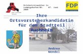 Ortsbeiratswahlen in Ludwigshafen/Rh. 07. Juni 2009 Den Knoten lösen ________________________________________________________________ Ihre Ortsvorsteherkandidatin.