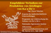 Empfohlene Techniken zur Produktion von Setzlingen von Ka´a He´e Empfohlene Techniken zur Produktion von Setzlingen von Ka´a He´e Agr. Oscar Sánchez Experte.
