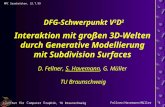 Institut für C omputer G raphik, TU Braunschweig MPI Saarbrücken, 22.7.99 Fellner/Havemann/Müller1 Interaktion mit großen 3D-Welten durch Generative Modellierung.