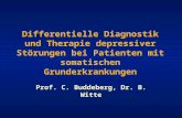 Differentielle Diagnostik und Therapie depressiver Störungen bei Patienten mit somatischen Grunderkrankungen Prof. C. Buddeberg, Dr. B. Witte.