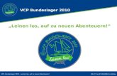 VCP- Bundeslager 2010 – Leinen los, auf zu neuen Abenteuern!29.07. bis 07.08.2010 in Almke VCP Bundeslager 2010 Leinen los, auf zu neuen Abenteuern!