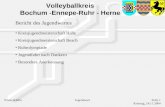 Volleyballkreis Bochum -Ennepe-Ruhr - Herne Frank SchillaFolie 1 Kreistag, 24.11.2004 Jugendwart Bericht des Jugendwartes Kreisjugendmeisterschaft Halle.