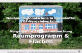 Neubau Regionalschule in Brunsbüttel VOF-Vergabeverfahren Vorgaben für EU-Bekanntmachung Raumprogramm & Flächen Regionalschule Brunsbüttel REGIONALSCHULE.
