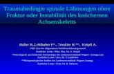 Traumabedingte spinale Lähmungen ohne Fraktur oder Instabilität des knöchernen Achsenskeletts Haller H.,Leblhuber F*., Trenkler H.**, Kröpfl A. UKH Linz.