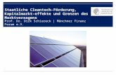 Staatliche Cleantech-Förderung, Kapitalmarkt- effekte und Grenzen des Marktversagens Prof. Dr. Dirk Schiereck | Münchner Finanz Forum e.V.