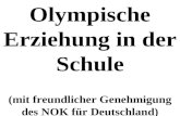 Olympische Erziehung in der Schule (mit freundlicher Genehmigung des NOK für Deutschland)