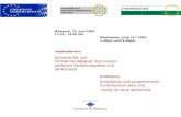 Wednesday, June 22 nd 2005 1.30pm until 6.00pm Fachkonferenz: Subsidiarität und Verhältnismäßigkeit: Kommunen zwischen Verfassungsideal und Wirklichkeit.