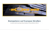 Kompetenz auf Europas Straßen Unternehmenspräsentation NordSüd 2012.