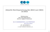 1 Referenten RA Uwe Wanderer RA Dr. Egbert Kümmel W.I.R.WANDERER und PARTNER Rechtsanwälte Tel.: 030 405994-0 Fax: 030 405994-16 E-Mail: info@wir-wanderer.de.
