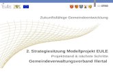 Zukunftsfähige Gemeindeentwicklung 2. Strategiesitzung Modellprojekt EULE Projektstand & nächste Schritte Gemeindeverwaltungsverband Illertal.
