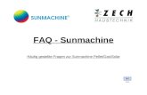 FAQ - Sunmachine Häufig gestellte Fragen zur Sunmachine Pellet/Gas/Solar Ende.
