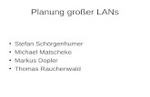 Planung großer LANs Stefan Schörgenhumer Michael Matscheko Markus Dopler Thomas Rauchenwald.