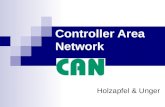 Controller Area Network Holzapfel & Unger. Themen Allgemeines Aufbau CAN Klassen Übertragungssystem Einsatz im Auto Ablauf einer CAN Übertragung Störeinflüsse.