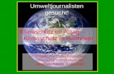 Umweltjournalisten gesucht! Klimaschutz im Alltag – Klimaschutz in Hannover Ein Projekt des Wahlpflichtkurses Geschichte und Werken der Johannes-Kepler.