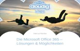 Die Microsoft Office 365 – Lösungen & Möglichkeiten Helmut Reinke.