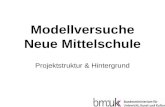 Modellversuche Neue Mittelschule Projektstruktur & Hintergrund.