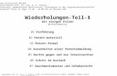 Patentanwalt Prof. Dr.-Ing. H. B. Cohausz Patent- und Rechtsanwaltskanzlei COHAUSZ DAWIDOWICZ HANNIG & SOZIEN 40237 Düsseldorf  Wiederholungen-Teil-1.