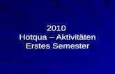 2010 Hotqua – Aktivitäten Erstes Semester. Hotqua Aktivitäten 2010 Sem. I  2 Gästebeschwerden & Reklamationen in Hotels Inhouse Seminar im.