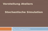 Nachmittagsateliers Vorstellung Ateliers Stochastische Simulation.