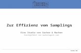 November 2005 Zur Effizienz von Samplings Eine Studie von Sachen & Machen Durchgeführt von marketagent.com.