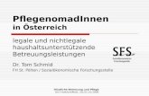 Häusliche Betreuung und Pflege Uni Frankfurt/Main, 20./21.10.2008 PflegenomadInnen in Österreich legale und nichtlegale haushaltsunterstützende Betreuungsleistungen.