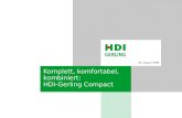 Komplett, komfortabel, kombiniert: HDI-Gerling Compact 26. August 2008.