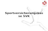 Sportversicherungskasse SVK. Zweck Schutz der Versicherten vor den finanziellen Aufwendungen infolge eines Turnunfalles. Die SVK kann durch Beiträge aus.
