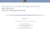 Einsatz von Anwendungssystemen, Wintersemester 2013/14 Prof. Dr. Herrad Schmidt WS 13/14 Kapitel 4 Folie 2 4.3 Kreditinstitute Bankensystem in Deutschland.