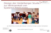 Design der Heidelberger Studie zur Wirksamkeit von Systemaufstellungen  Jan Weinhold, Annette Bornhäuser, Christina Hunger,