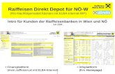 1 Raiffeisen Direkt Depot für NÖ-W (Rtc-Nachfolgemodell Kärnten mit ELBA-Internet-WP) Intro für Kunden der Raiffeisenbanken in Wien und NÖ Juli 2006 =Finanzplattform.