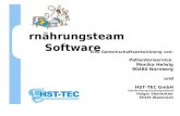 Ernährungsteam Software Eine Gemeinschaftsentwicklung von: Patientenservice Monika Helwig 90480 Nürnberg und HST-TEC GmbH EDV-Beratung/Schulung/Verkauf.