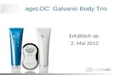 AgeLOC ® Galvanic Body Trio Erhältlich ab 2. Mai 2012.