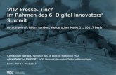 VDZ Presse-Lunch im Rahmen des 6. Digital Innovators Summit Arcotel John F, Raum London, Werderscher Markt 11, 10117 Berlin Christoph Schuh, Sprecher des.