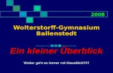 Wolterstorff-Gymnasium Ballenstedt Ein kleiner œberblick 2008 Weiter geht es immer mit Mausklick!!!!!!