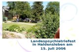 Landespsychiatriefest in Haldensleben am 15. Juli 2006.
