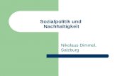 Sozialpolitik und Nachhaltigkeit Nikolaus Dimmel, Salzburg.