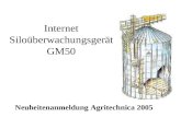 Internet Silo¼berwachungsger¤t GM50 Neuheitenanmeldung Agritechnica 2005