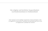 Die religiöse und kirchliche Ansprechbarkeit von Konfessionslosen in Ostdeutschland Eine Analyse auf Grundlage empirischer Untersuchungen in der Evangelisch-Lutherischen.