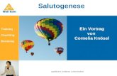 Salutogenese Januar 2007 Ein Vortrag von Cornelia Knösel Training Coaching Beratung qualifiziert | erfahren | zielorientiert.