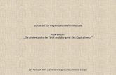 Schriften zur Organisationswissenschaft Max Weber- Die protestantische Ethik und der geist des Kapitalismus Ein Referat von Daniela Wiegel und Simone Bürgel.