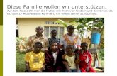 Diese Familie wollen wir unterstützen. Auf dem Foto sieht man die Mutter mit ihren vier Kindern und den Onkel, der sich um 17 AIDS-Waisen kümmert, mit.