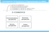 E-Commerce / E-Commerce & Tageszeitungen im WWW Julia Urlinger & Ralph Biermann 1. WAS IST E-COMMERCE? 2. REALISIERUNGSBEDINGUNGEN 3. ENTWICKLUNGSPROGNOSEN.